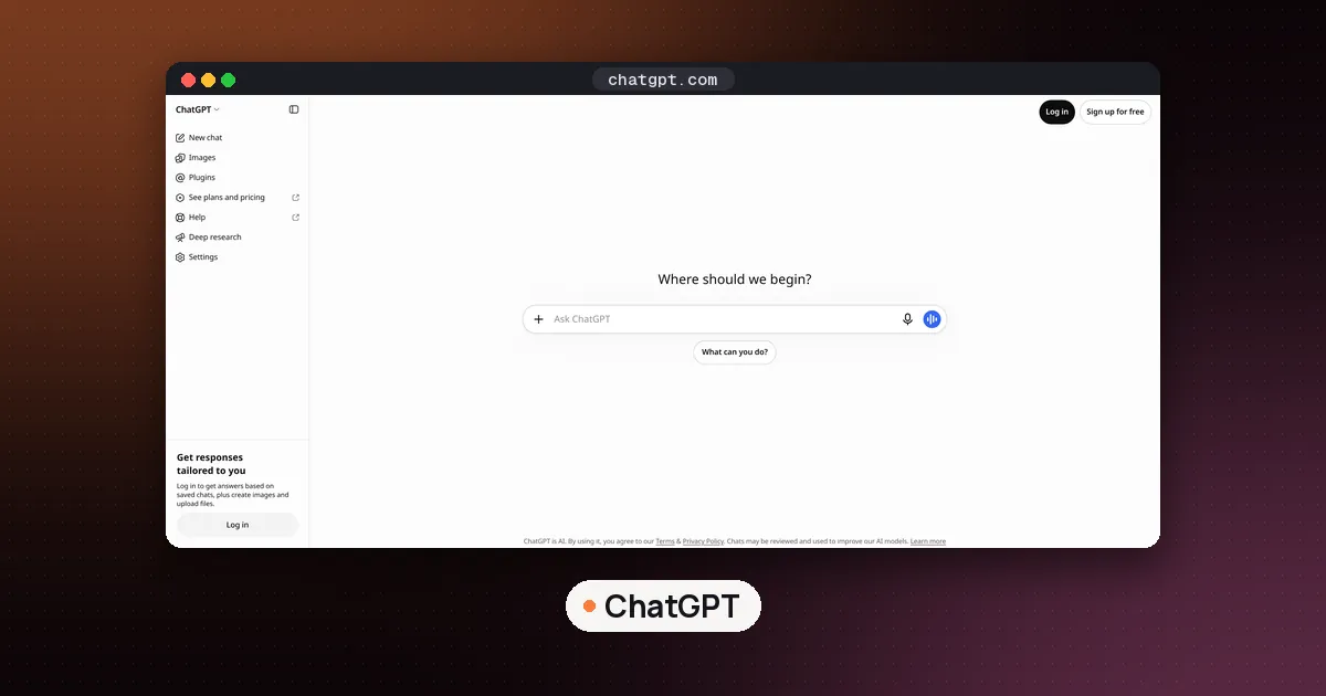 Screenshots of ChatGPT