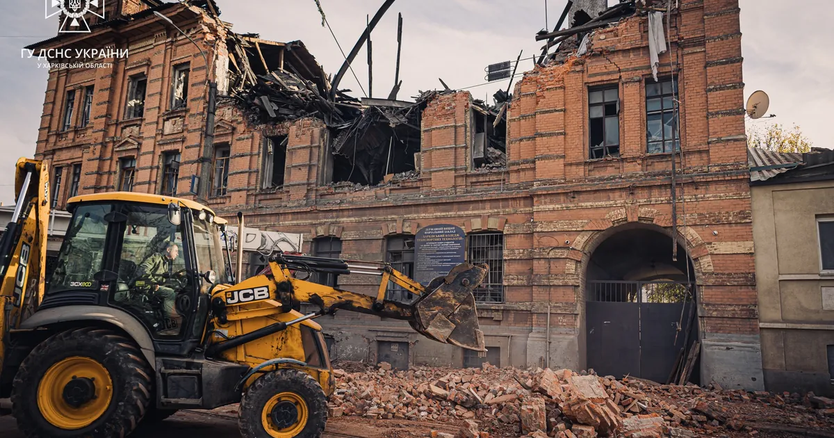 Kharkiv College of Transport Technologies after Russian attack, 2023-11-03 (04)